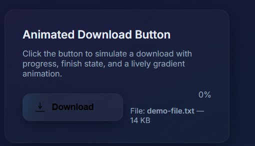 Animated Download Button