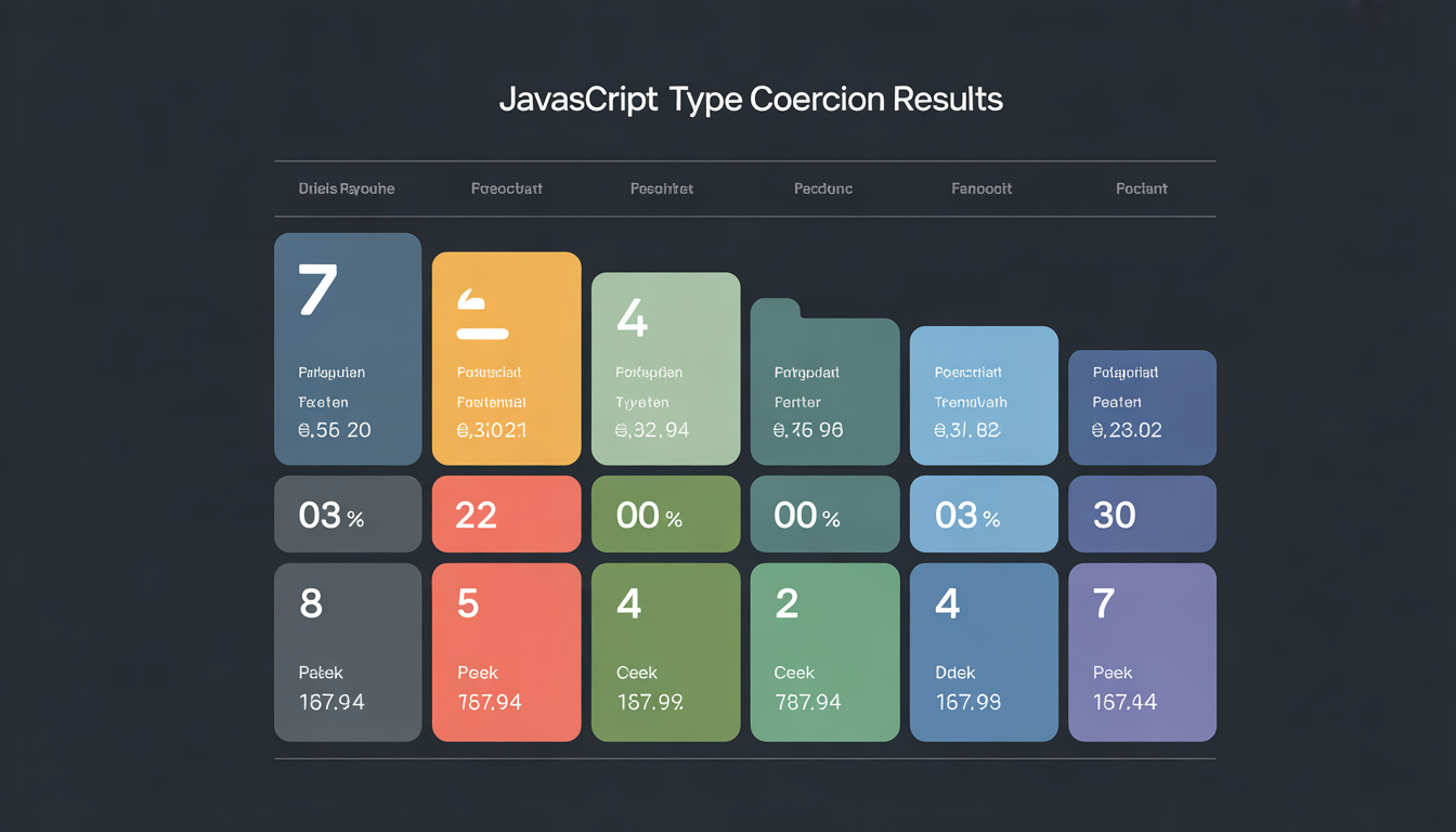 JavaScript type coercion table